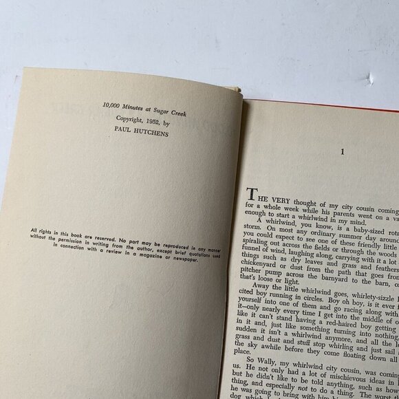 Vintage 10,000 Minutes at Sugar Creek by Paul Hutchens 1952 - Picture 7 of 9